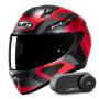 Casque Full Face HJC C10 Tins MC1SF + Kit Bluetooth Lokui K30