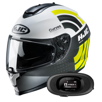 Full Face HJC C70 Curves MC4HSF + Kit bluetooth 5R Lite