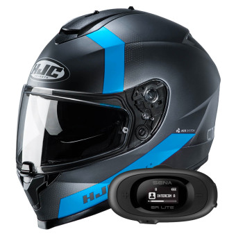Full Face HJC C70 Eura MC2SF + Kit bluetooth 5R Lite