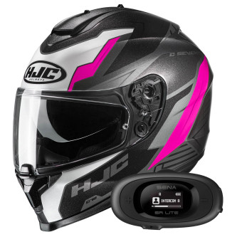Full Face HJC C70 Silon MC8 + Kit bluetooth 5R Lite