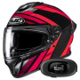 Casque Full Face HJC C71 Faber MC1 + Kit bluetooth 5R Lite Solo