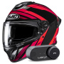 Casque Full Face HJC C71 Faber MC1 + Kit Bluetooth Lokui K30