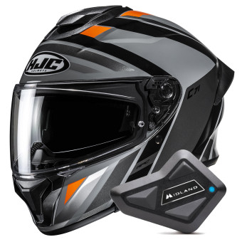 Full Face HJC C71 Faber MC4 + Kit Bluetooth BT Mini