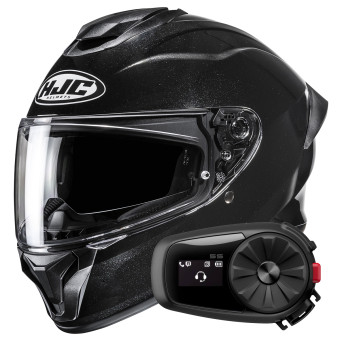 Casque Full Face HJC C71 Metal Black + Kit Bluetooth 5S Solo Casque Full Face HJC C71 Metal Black + Kit Bluetooth 5S Solo
