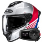 Casque Full Face HJC C71 Morix MC21 + Kit Bluetooth 5S Solo