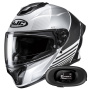 Casque Full Face HJC C71 Morix MC5 + Kit bluetooth 5R Lite Solo