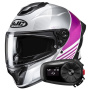 Casque Full Face HJC C71 Morix MC8 + Kit Bluetooth 5S Solo