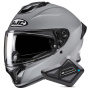 Casque Full Face HJC C71 N.Gray + Kit Bluetooth BT Mini
