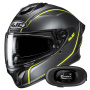 Casque Full Face HJC C71 Quez MC3HSF + Kit bluetooth 5R Lite Solo