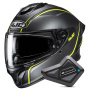 Casque Full Face HJC C71 Quez MC3HSF + Kit Bluetooth BT Mini