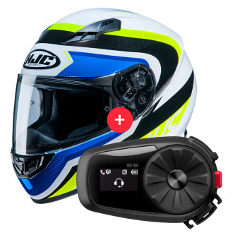 Full Face HJC CS-15 Rako MC24 + Kit Bluetooth 5S
