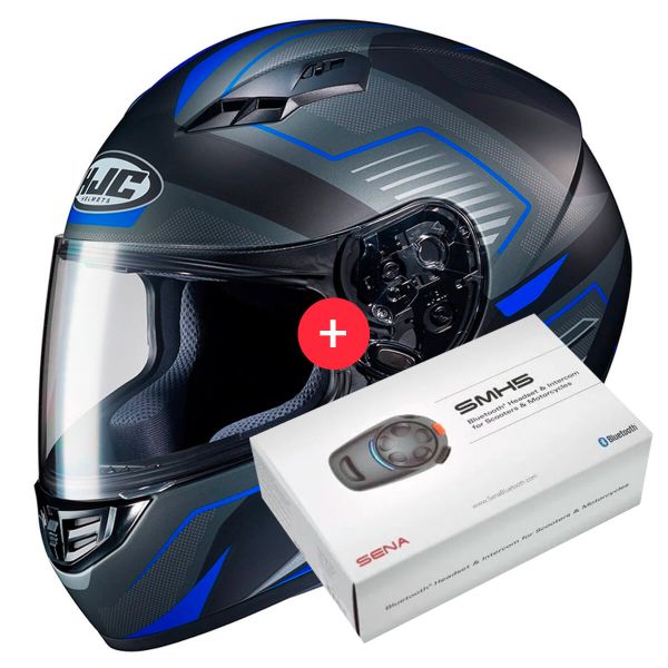 Full Face HJC CS-15 Trion MC2SF + Kit Bluetooth SMH5