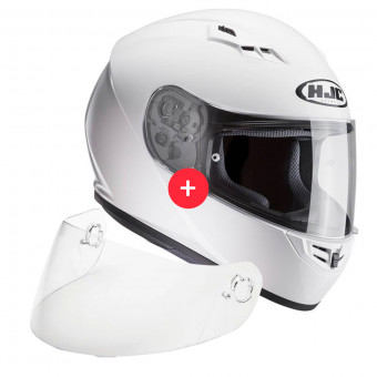 Full Face HJC CS-15 White + Visor