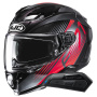 Casque Full Face HJC F71 Catos MC1 + Kit Bluetooth Smart 11B