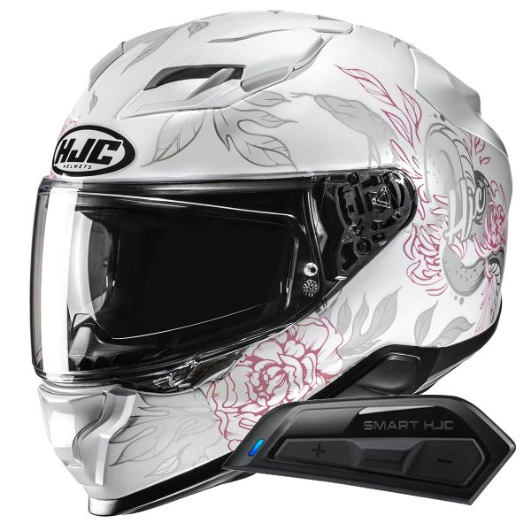 Full Face HJC F71 Eliz MC8 + Kit Bluetooth Smart 11B