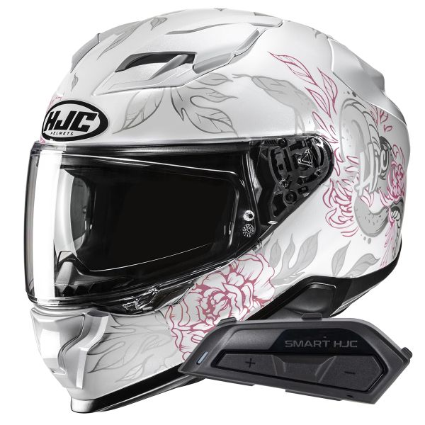 Full Face HJC F71 Eliz MC8 + Kit Bluetooth Smart 21B Flat Black