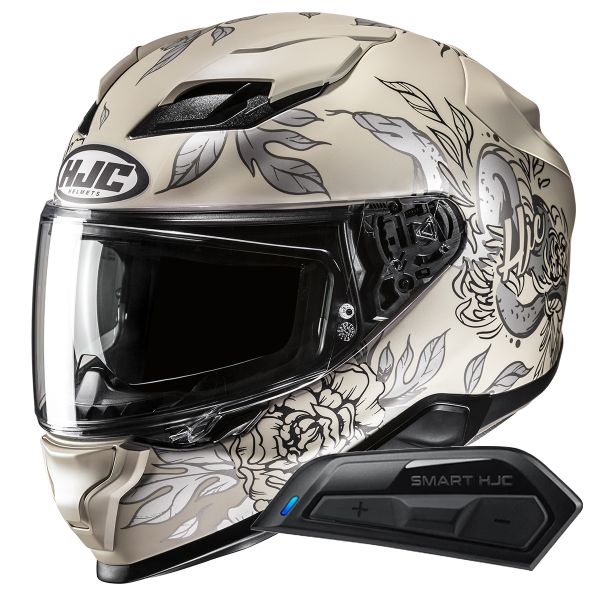 Full Face HJC F71 Eliz MC9SF + Kit Bluetooth Smart 11B