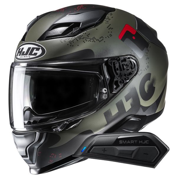 Full Face HJC F71 Faco MC1SF + Kit Bluetooth Smart 11B