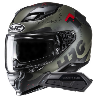 Casque Full Face HJC F71 Faco MC1SF + Kit Bluetooth Smart 21B Flat Black Casque Full Face HJC F71 Faco MC1SF + Kit Bluetooth Smart 21B Flat Black
