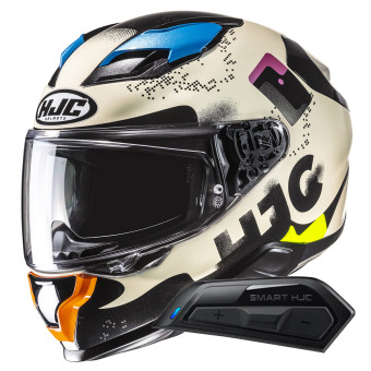 Casque Full Face HJC F71 Faco MC28 + Kit Bluetooth Smart 11B Casque Full Face HJC F71 Faco MC28 + Kit Bluetooth Smart 11B