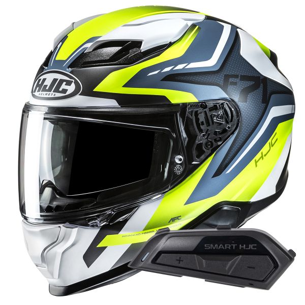 Full Face HJC F71 Fes MC3HSF + Kit Bluetooth Smart 21B Flat Black