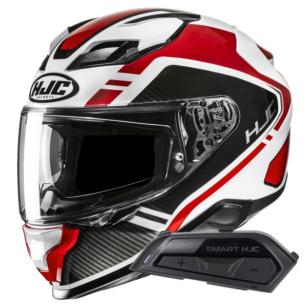 Full Face HJC F71 Tozz MC1 + Kit Bluetooth Smart 21B Flat Black