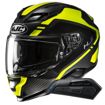 Full Face HJC F71 Tozz MC3H + Kit Bluetooth Smart 11B