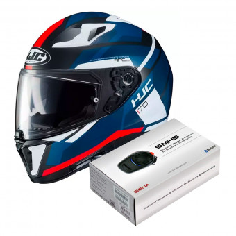 Full Face HJC i70 Elim MC1SF + Kit Bluetooth Sena SMH5 Solo