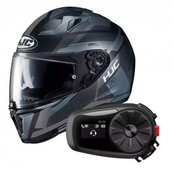 Full Face HJC i70 Elim MC5SF + Kit Bluetooth Sena 5S Solo