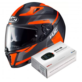 Full Face HJC i70 Elim MC6HSF + Kit Bluetooth Sena SMH5 Solo