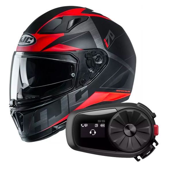 Full Face HJC I70 Eluma MC1SF + Kit Bluetooth Sena 5S Solo