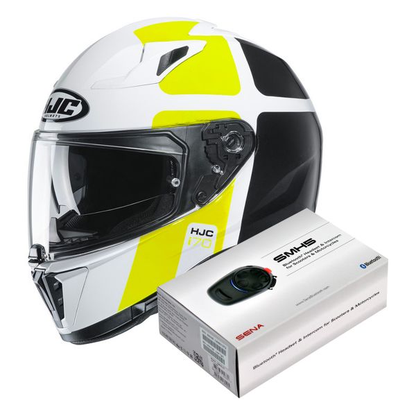 Full Face HJC I70 Prika MC4H + Kit Bluetooth Sena SMH5 Solo