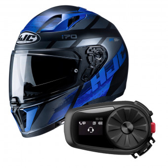 Full Face HJC i70 Reden MC2SF + Kit Bluetooth Sena 5S Solo