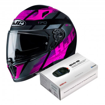 Full Face HJC i70 Reden MC8 + Kit Bluetooth Sena SMH5 Solo