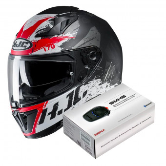 Full Face HJC i70 Rias MC1SF + Kit Bluetooth Sena SMH5 Solo