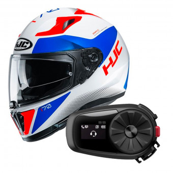 Full Face HJC I70 Tas MC26H + Kit Bluetooth Sena 5S Solo