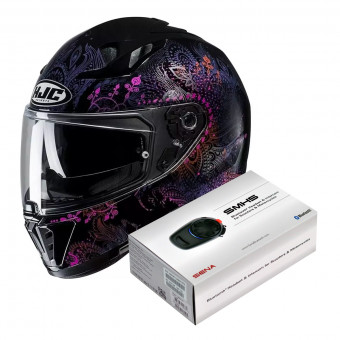 Full Face HJC i70 Varok MC8 + Kit Bluetooth Sena SMH5 Solo