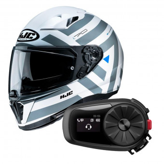 Full Face HJC i70 Watu MC10 + Kit Bluetooth Sena 5S Solo
