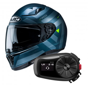 Full Face HJC i70 Watu MC4SF + Kit Bluetooth Sena 5S Solo