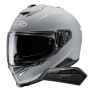Casque Full Face HJC i71 N. Grey + Kit Bluetooth Smart 11B