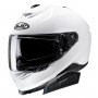 Casque Full Face HJC i71 Semi Flat Pearl White + Kit Bluetooth Smart 21B