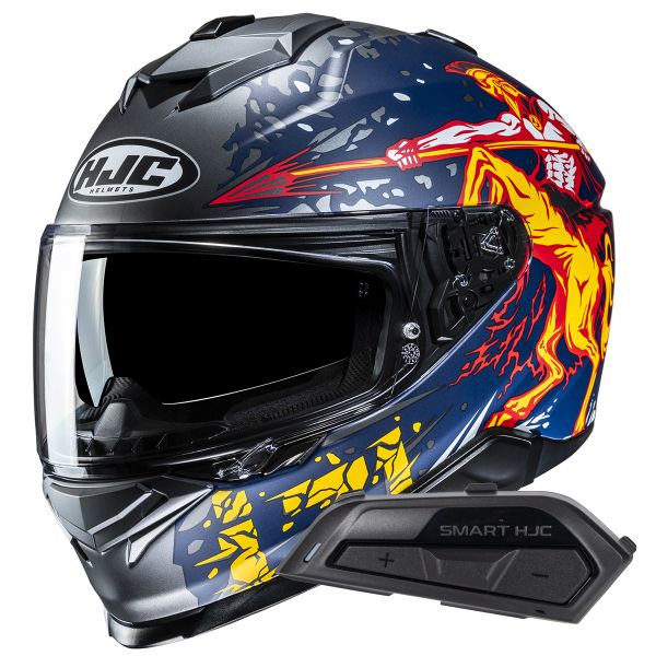 Full Face HJC i71 Taurus MC1SF + Kit Bluetooth Smart 21B Full Face HJC i71 Taurus MC1SF + Kit Bluetooth Smart 21B