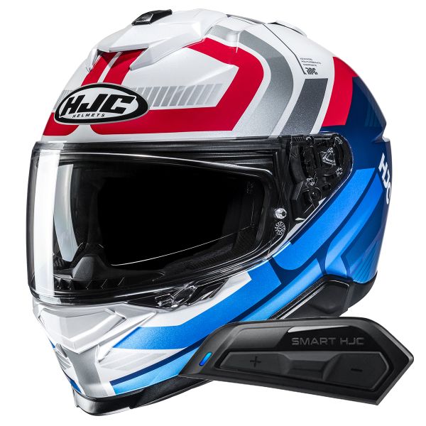 Full Face HJC i71 Viz MC21 + Kit Bluetooth Smart 11B