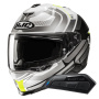 Casque Full Face HJC i71 Viz MC3H + Kit Bluetooth Smart 11B