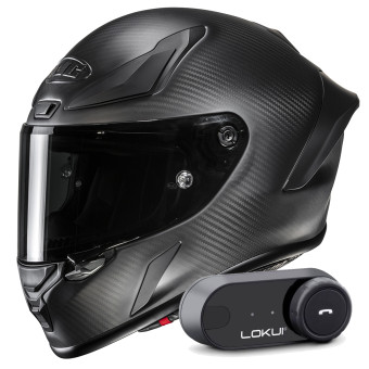 Casque Full Face HJC RPHA 1 V2 Carbon Matte Black + Kit Bluetooth Lokui K30 Casque Full Face HJC RPHA 1 V2 Carbon Matte Black + Kit Bluetooth Lokui K30
