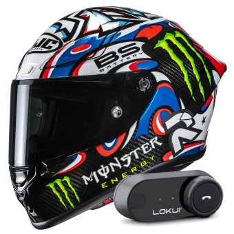 Casque Full Face HJC RPHA 1 V2 Carbon Quartararo Le Mans 3 MC25 + Kit Bluetooth Lokui K30 Casque Full Face HJC RPHA 1 V2 Carbon Quartararo Le Mans 3 MC25 + Kit Bluetooth Lokui K30