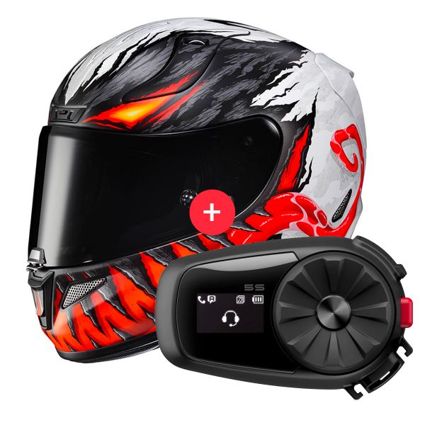 Casco Integrale Anti Venom Casco RPHA 11 Anti Venom Marvel MC1SF