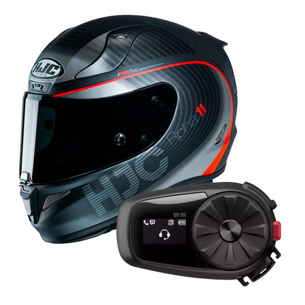 Full Face HJC RPHA 11 Bine MC1SF + Kit Bluetooth Sena 5S Solo