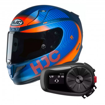 Full Face HJC RPHA 11 Bine MC27SF + Kit Bluetooth Sena 5S Solo