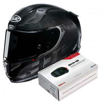 Full Face HJC RPHA 11 Carbon Bleer MC5 + Kit Bluetooth Sena SMH5